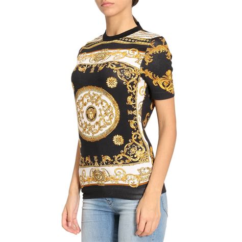 t shirt versace donna con strass|Women's Versace Tops .